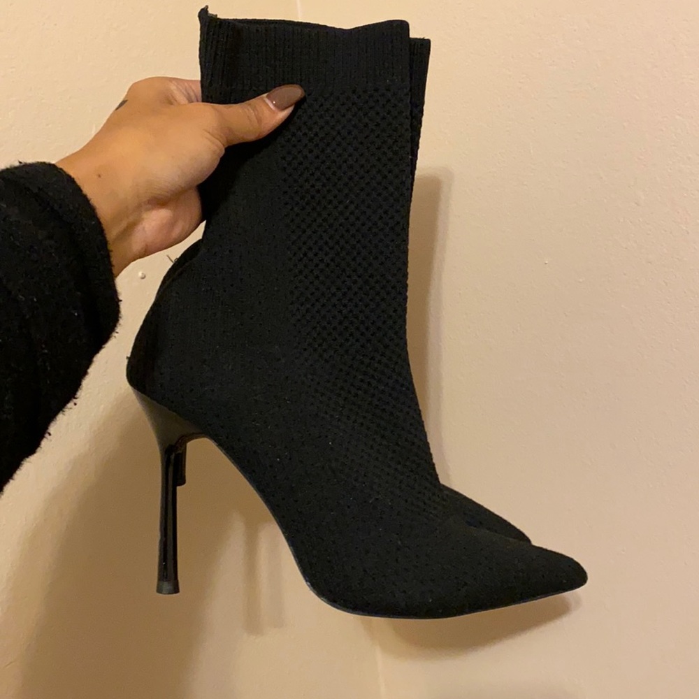 Zara knit boots